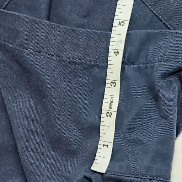 Natural Reflections twill shorts navy 12 - Picture 7 of 8